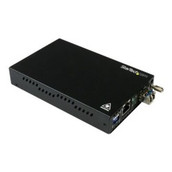 StarTech.com Singlemode (SM) LC Fiber Media Converter for 1Gbe Network - 10km - Gigabit Ethernet - 1310nm - with SFP
