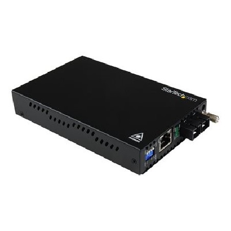StarTech.com Multimode (MM) SC Fiber Media Converter for 1Gbe Network - 550m Range - Gigabit Ethernet -Remote Monitoring