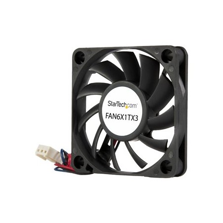 StarTech.com 60x10mm Replacement Ball Bearing Computer Case Fan w/ TX3 Connector - 3 pin case Fan - TX3 Fan - 60mm Fan