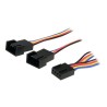 StarTech.com 12in 4 Pin Fan Power Splitter Cable - F/M - 1ft Fan Y Cable - 1ft 4-pin Fan Splitter Cable (FAN4SPLIT12)