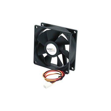 StarTech.com 80x25mm Ball Bearing Quiet Computer Case Fan w/ TX3 Connector - 3 pin case Fan - TX3 Fan - computer case Fan