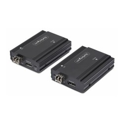 StarTech.com DisplayPort KVM Console Extender Over Fiber Optic, 4K 60Hz - Video/audio/USB extendér - DisplayPort - až 300 m
