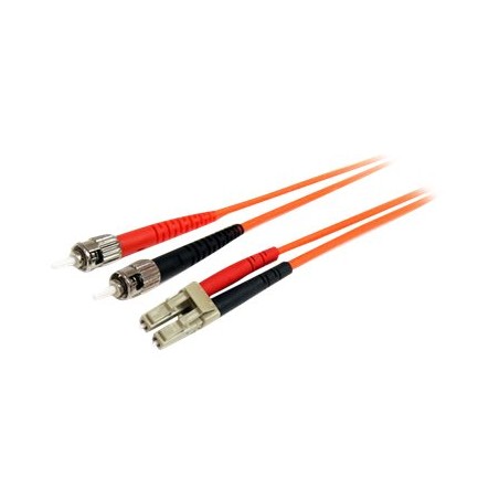 StarTech.com 2m Fiber Optic Cable - Multimode Duplex 62.5/125 - LSZH - LC/ST - OM1 - LC to ST Fiber Patch Cable (FIBLCST2)