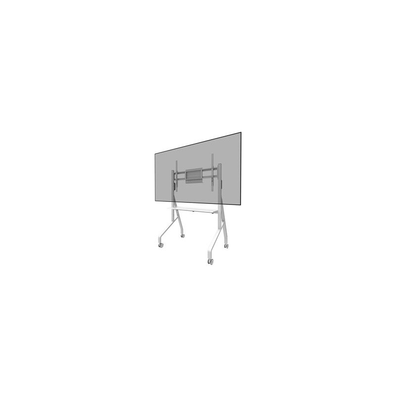 Neomounts Move Go FL50-525WH1 - Vozík - pro plochý panel - uzamykatelný - ocel - bílá - velikost obrazovky: 55"-86"