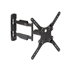 StarTech.com Full Motion TV Wall Mount, 32-55 inch (77lb/35kg) VESA Displays, Low Profile Universal Flat Screen TV Wall Mount
