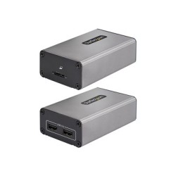 StarTech.com 2-Port USB 3.0 Extender over OM3 Multimode Fiber, LC/LC, 2x 5Gbps USB-A Hub, 350m (1150ft) Range, Durable USB