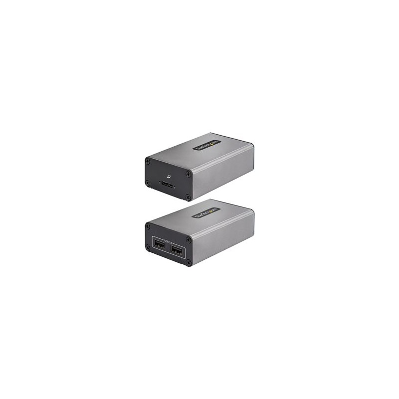 StarTech.com 2-Port USB 3.0 Extender over OM3 Multimode Fiber, LC/LC, 2x 5Gbps USB-A Hub, 350m (1150ft) Range, Durable USB