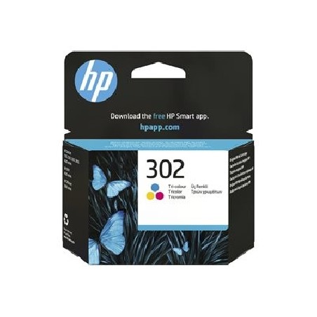 HP 302 Tri-color Original Ink Cartridge, , F6U65AE (165 pages)