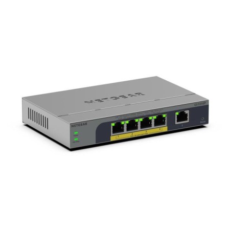 NETGEAR Easy Smart GS105EP - Prepínac - L3 - inteligentní - 1 x 10/100/1000 + 4 x 10/100/1000 (PoE+) - desktop, pro pripevnení