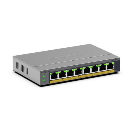NETGEAR Easy Smart GS108EPP - Prepínac - vysoký výkon - L3 - inteligentní - 8 x 10/100/1000 (PoE+) - desktop, pro pripevnení na