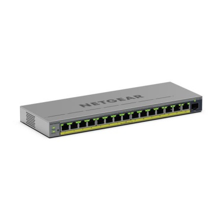 NETGEAR Easy Smart GS116EP - Prepínac - L3 - inteligentní - 1 x 10/100/1000 + 15 x 10/100/1000 (PoE+) - desktop, pro pripevnení