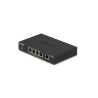 NETGEAR 300 Series GS305PP - Přepínač - SOHO - neřízený - 5 x 10/100/1000 (4 PoE+) - desktop, pro připevnění na zeď - PoE+ (83