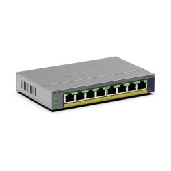 NETGEAR Easy Smart GS108EP - Prepínac - L3 - inteligentní - 8 x 10/100/1000 (PoE+) - desktop, pro pripevnení na zed - PoE+ (62