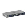 NETGEAR GS108X - Přepínač - neřízený - 8 x 10/100/1000 + 1 x 10Gb Ethernet SFP+ (uplink) - desktop, pro připevnění na zeď