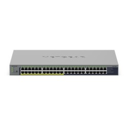 NETGEAR GS748PP - Prepínac - nerízený - 24 x 10/100/1000 + 24 x 10/100/1000 (PoE+) - desktop, pro pripevnení na zed - PoE+ (380