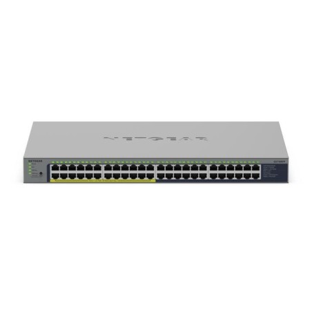 NETGEAR GS748PP - Prepínac - nerízený - 24 x 10/100/1000 + 24 x 10/100/1000 (PoE+) - desktop, pro pripevnení na zed - PoE+ (380