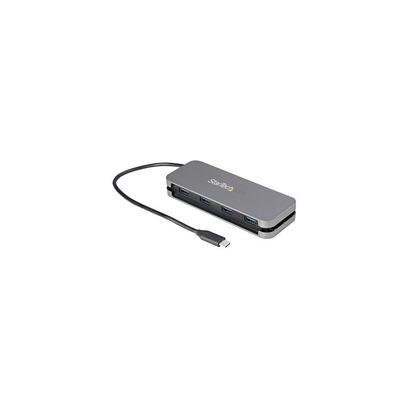 StarTech.com 4 Port USB C Hub - 4x USB-A - 5Gbps USB 3.0 Type-C Hub (USB 3.2/3.1 Gen 1) - Bus Powered - 11" Long Cable w/ Cable