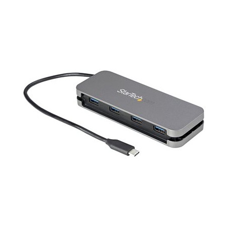 StarTech.com 4 Port USB C Hub - 4x USB-A - 5Gbps USB 3.0 Type-C Hub (USB 3.2/3.1 Gen 1) - Bus Powered - 11" Long Cable w/ Cable