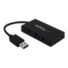 StarTech.com 4 Port USB 3.0 Hub, USB Type-A Hub with 1x USB-C & 3x USB-A (SuperSpeed 5Gbps), USB Bus or Self-Powered, Portable