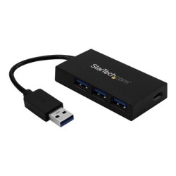 StarTech.com 4 Port USB 3.0 Hub, USB Type-A Hub with 1x USB-C & 3x USB-A Ports (SuperSpeed 5Gbps), USB Bus Powered, USB 3.1/USB
