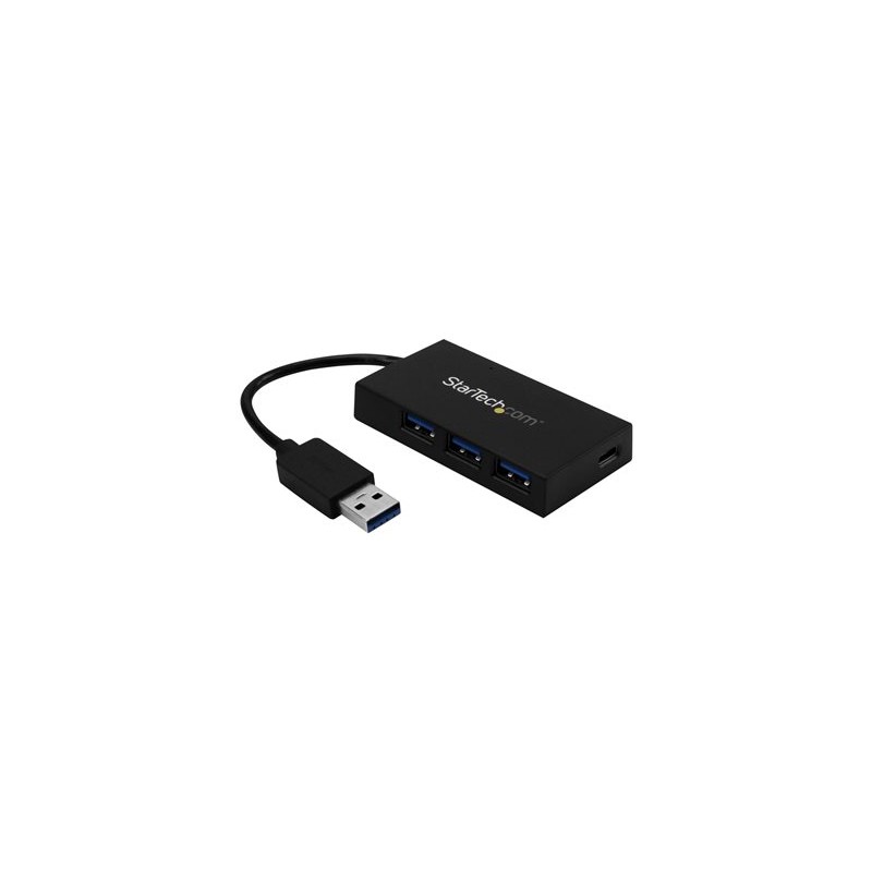 StarTech.com 4 Port USB 3.0 Hub, USB Type-A Hub with 1x USB-C & 3x USB-A Ports (SuperSpeed 5Gbps), USB Bus Powered, USB 3.1/USB