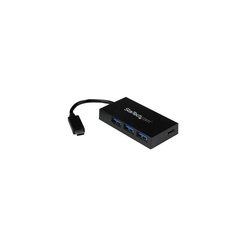 StarTech.com 4-Port USB 3.0 Hub - Powered USB 3.1 Gen 1 Hub - USB-C to 1x USB-C and 3x USB-A Adapter - USB-C Port Expander