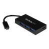 StarTech.com 4-Port USB 3.0 Hub - Powered USB 3.1 Gen 1 Hub - USB-C to 1x USB-C and 3x USB-A Adapter - USB-C Port Expander