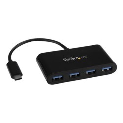 StarTech.com 4-Port USB-C Hub - Portable USB-C to 4x USB-A Hub - Bus-Powered USB 3.1 Gen 1 Type-C Hub - USB 3.0 Port Expander