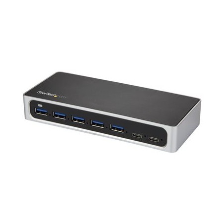 StarTech.com 7 Port USB C Hub with Fast Charge Port, USB-C to 5x USB-A 2x USB-C USB 3.0 (USB 3.1/3.2 Gen 1 SuperSpeed 5Gbps)