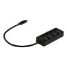 StarTech.com 4 Port USB C Hub, USB-C to 4x USB 3.0 Type-A Ports with Individual On/Off Port Switches, SuperSpeed 5Gbps USB