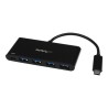 StarTech.com 4 Port USB C Hub with 4 USB Type-A Ports (USB 3.0 SuperSpeed 5Gbps), 60W Power Delivery Passthrough Charging, USB