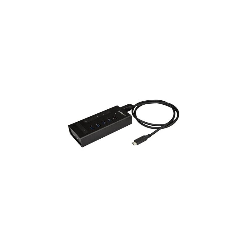 StarTech.com 7 Port USB C Hub, USB Type-C to 2x USB-C/5x USB-A, Moutable Metal Hub, USB 3.0, SuperSpeed 5Gbps USB 3.1/USB 3.2