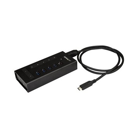 StarTech.com 7 Port USB C Hub, USB Type-C to 2x USB-C/5x USB-A, Moutable Metal Hub, USB 3.0, SuperSpeed 5Gbps USB 3.1/USB 3.2