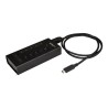 StarTech.com 7 Port USB C Hub, USB Type-C to 2x USB-C/5x USB-A, Moutable Metal Hub, USB 3.0, SuperSpeed 5Gbps USB 3.1/USB 3.2