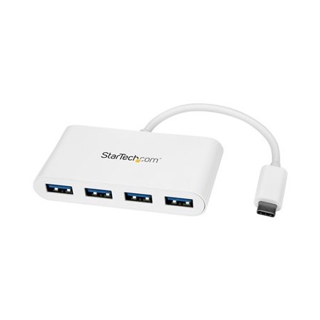 StarTech.com 4 Port USB C Hub with 4x USB-A Ports (USB 3.0 SuperSpeed 5Gbps), USB Bus Powered, Portable/Laptop USB-C to USB-A