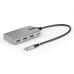 StarTech.com 4-Port USB-C Hub with USB-C DP Alt Mode Video Output 4K 60Hz, 3x USB-A, 1x USB-C, 100W Power Delivery