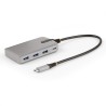 StarTech.com 4-Port USB-C Hub with USB-C DP Alt Mode Video Output 4K 60Hz, 3x USB-A, 1x USB-C, 100W Power Delivery