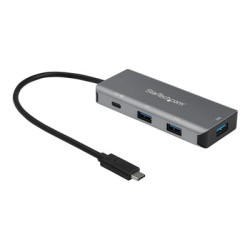StarTech.com 4 Port USB C Hub (10Gbps) to 3x USB-A & 1x USB-C, 100W Power Delivery Passthrough Charging, Compact/Portable USB