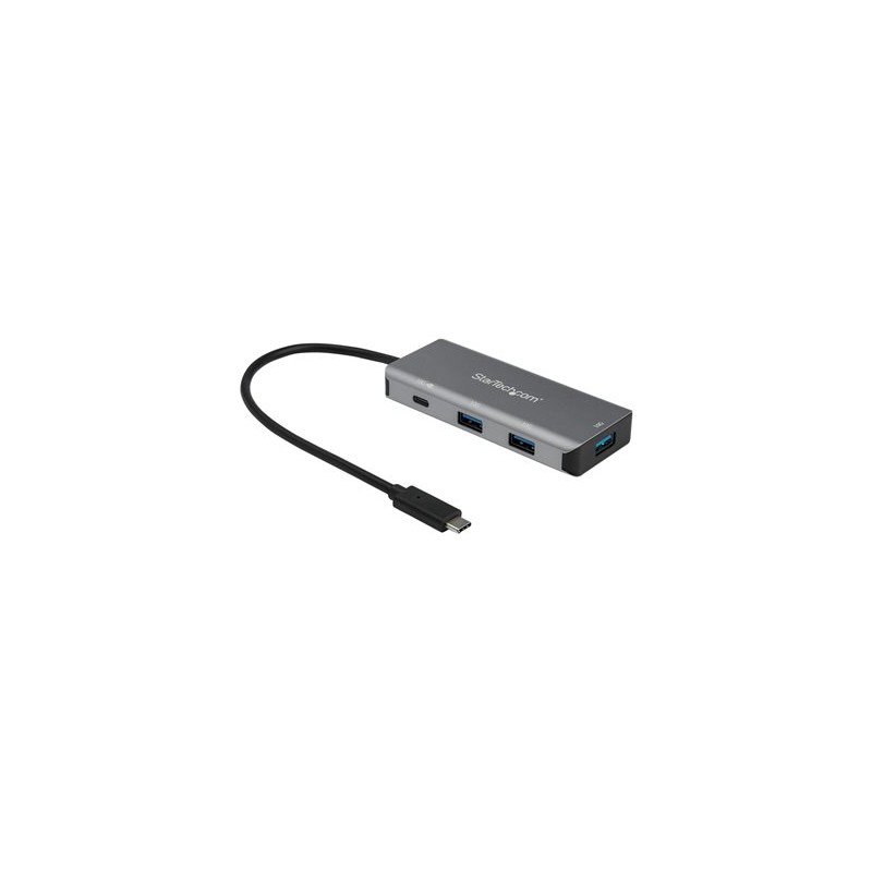 StarTech.com 4 Port USB C Hub (10Gbps) to 3x USB-A & 1x USB-C, 100W Power Delivery Passthrough Charging, Compact/Portable USB