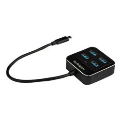 StarTech.com 4-Port USB C Hub, USB-C to 4x USB-A Ports, SuperSpeed 10Gbps USB 3.1/USB 3.2 Gen 2 Type-C Hub, USB Bus Powered