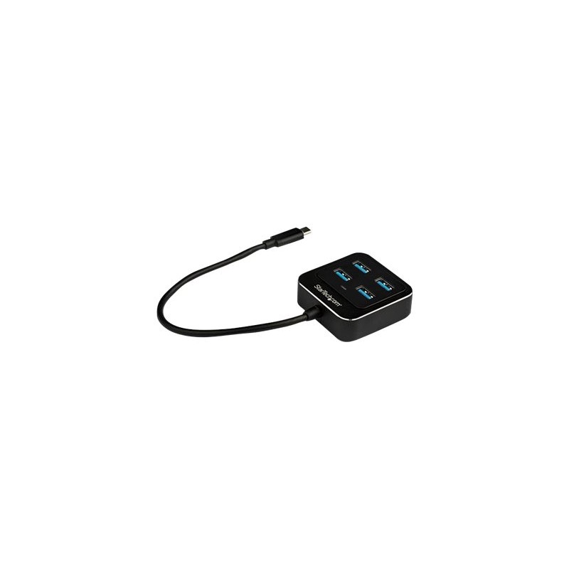StarTech.com 4-Port USB C Hub, USB-C to 4x USB-A Ports, SuperSpeed 10Gbps USB 3.1/USB 3.2 Gen 2 Type-C Hub, USB Bus Powered