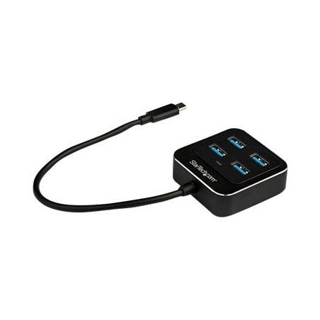 StarTech.com 4-Port USB C Hub, USB-C to 4x USB-A Ports, SuperSpeed 10Gbps USB 3.1/USB 3.2 Gen 2 Type-C Hub, USB Bus Powered
