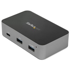 StarTech.com 4-Port USB C Hub - USB 3.1 Gen 2 (10Gbps) - 3x USB-A & 1x USB-C - Powered - Universal Power Adapter Included