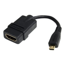 StarTech.com 5in High Speed HDMI Adapter Cable - HDMI to HDMI Micro - F/M - 5 inch Micro HDMI Adapter - HDMI Female to Micro