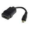 StarTech.com 5in High Speed HDMI Adapter Cable - HDMI to HDMI Micro - F/M - 5 inch Micro HDMI Adapter - HDMI Female to Micro