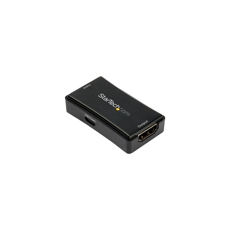 StarTech.com 45ft / 14m HDMI Signal Booster - 4K 60Hz - USB Powered - HDMI Inline Repeater & Amplifier - 7.1 Audio Support