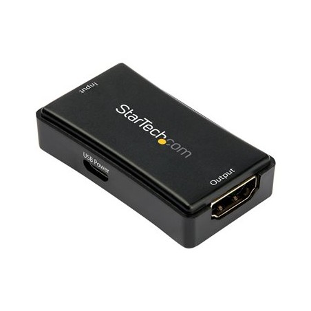 StarTech.com 45ft / 14m HDMI Signal Booster - 4K 60Hz - USB Powered - HDMI Inline Repeater & Amplifier - 7.1 Audio Support