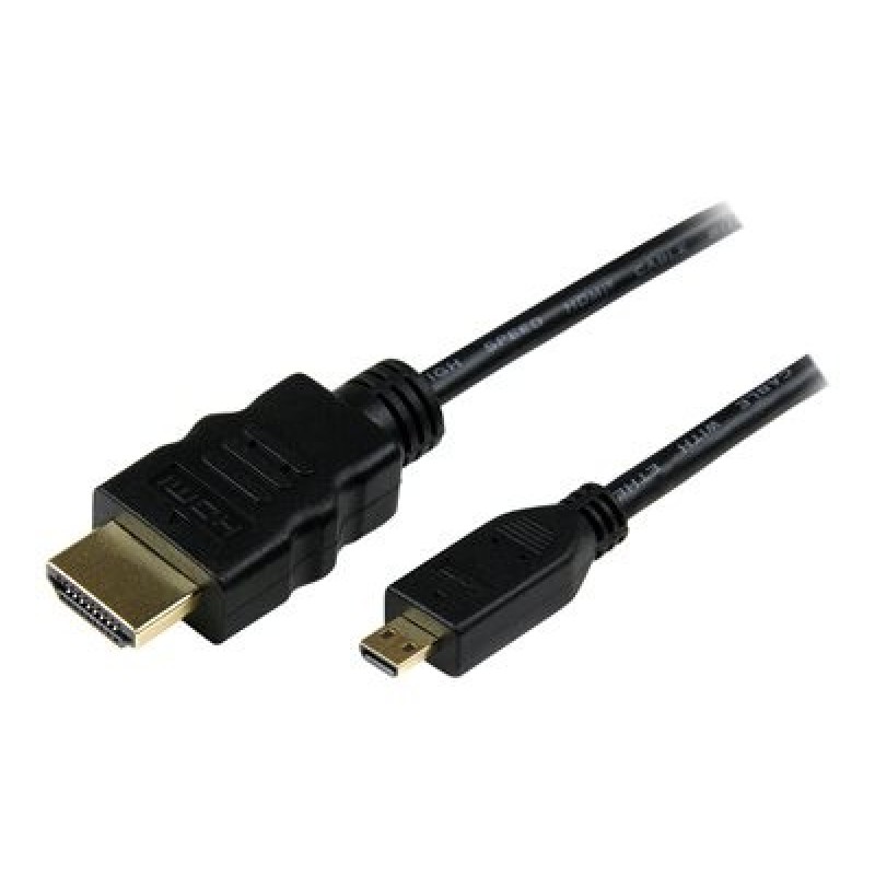 StarTech.com 3m High Speed HDMIŽ Cable with Ethernet - HDMI to HDMI Micro - M/M - 3 Meter HDMI (A) to HDMI Micro (D) Cable