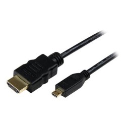 StarTech.com 0.5m High Speed HDMI Cable with Ethernet HDMI to HDMI Micro - Kabel HDMI s ethernetem - HDMI s piny (male) do 19
