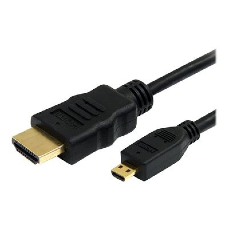 StarTech.com 1m High Speed HDMI Cable with Ethernet HDMI to HDMI Micro - Kabel HDMI s ethernetem - HDMI s piny (male) do 19 pin